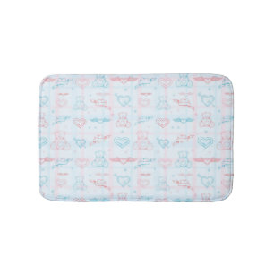 Tapis De Bain motif de bébé avec l'ours de nounours