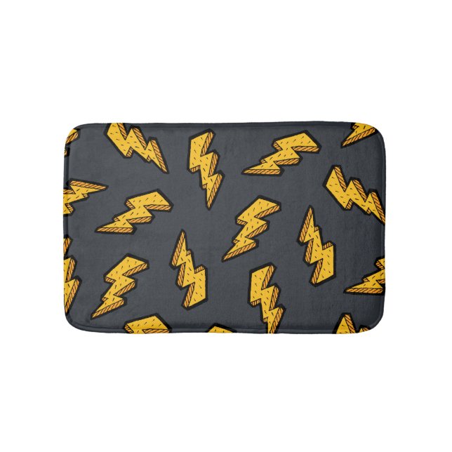 Tapis De Bain Motif de boulon de foudre de bruit (Devant)