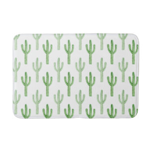 Tapis De Bain Motif de cactus aquarelle