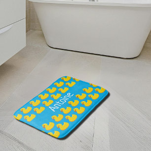 Tapis De Bain Motif de canard en caoutchouc jaune - ajouter le n