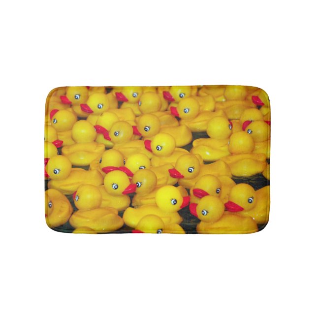 Tapis De Bain Motif de canards en caoutchouc jaune mou (Devant)