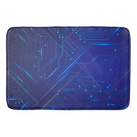 Motif de circuit bleu et or