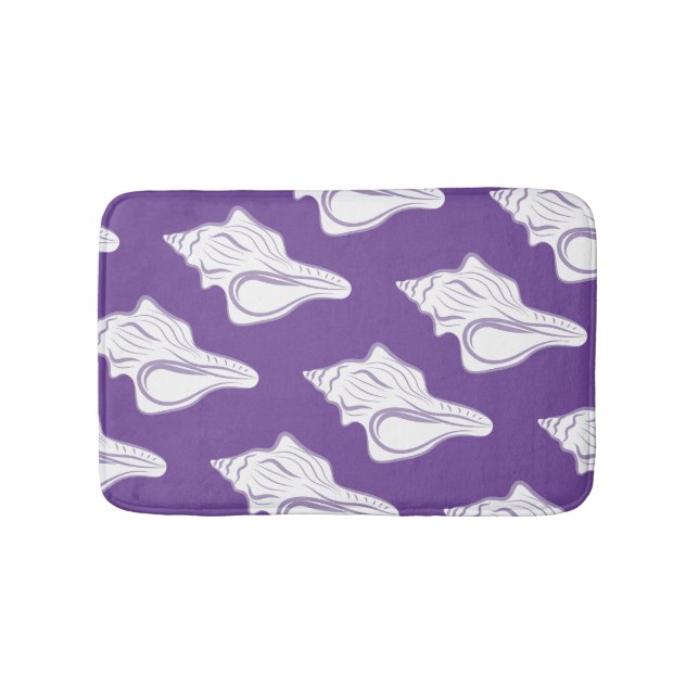 Tapis De Bain Motif de coquille de conque de plage (Devant)