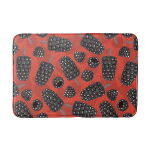 Tapis De Bain Motif de crème glacée Blackberry et Blackberry