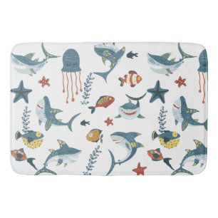 Tapis De Bain Motif de danse du requin Sea Life