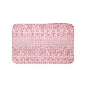 Tapis De Bain Motif de dentelle, cru 3 de fleur