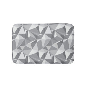 Tapis De Bain Motif de diamant - polygone abstrait