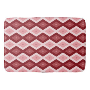 Tapis De Bain Motif de diamants rouges