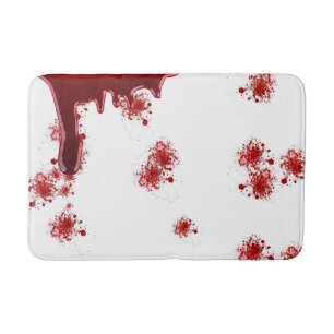 Tapis De Bain Motif de égouttement d'éclaboussures de sang de