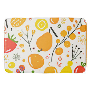 Tapis De Bain Motif de Fiesta de fruits tropicaux