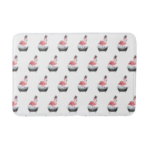 Tapis De Bain Motif de flamant de dessin