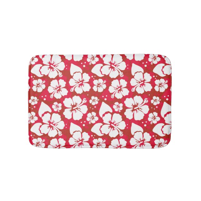 Tapis De Bain Motif de fleurs de ketmie (Devant)
