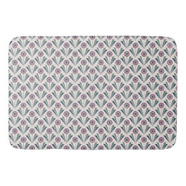 Tapis De Bain Motif de fleurs géométrique