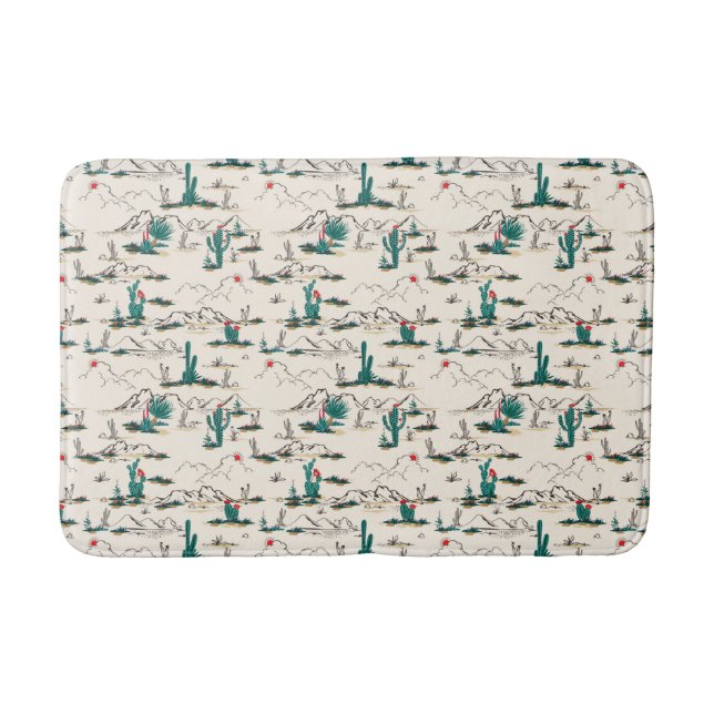 Tapis De Bain Motif de floraison de Succulents (Devant)