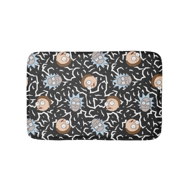 Tapis De Bain Motif de foudre Rick et Morty (Devant)