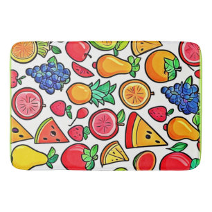 Tapis De Bain Motif de fruits vibreux