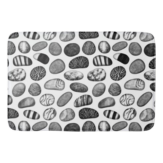Tapis De Bain Motif de galets (Devant)