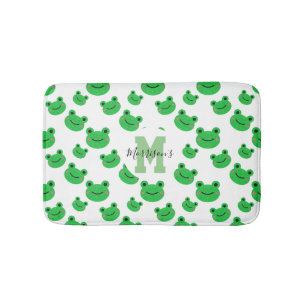 Tapis De Bain Motif de grenouille monogramme faune bébé