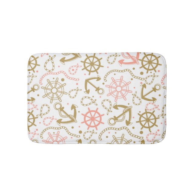 Tapis De Bain Motif de la Ancre d'or (Devant)
