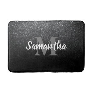 Tapis De Bain Motif de la Parties scintillant noire