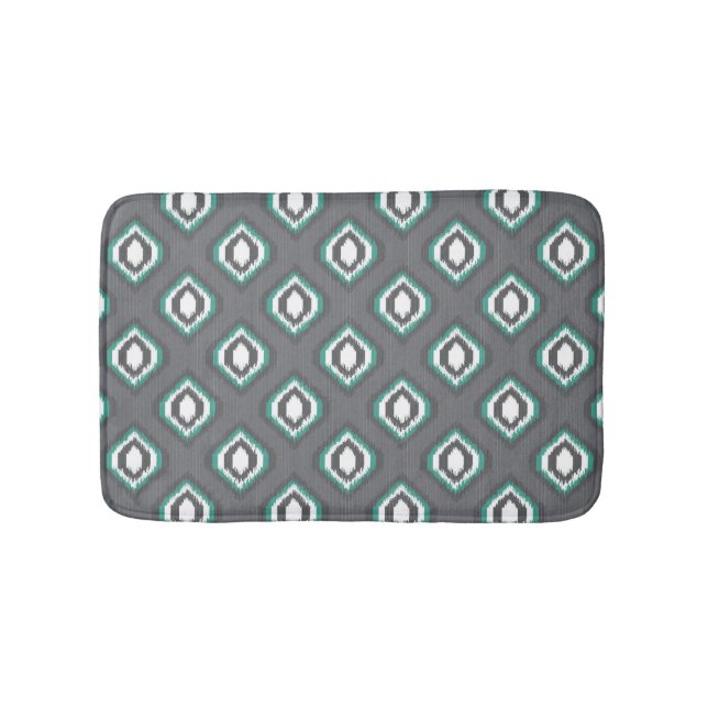 Tapis De Bain motif de la tribu rétro-ikat (Devant)