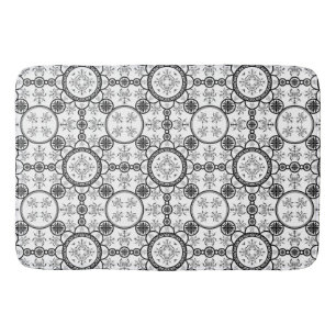 Tapis De Bain motif de ligne de carreaux scarabée