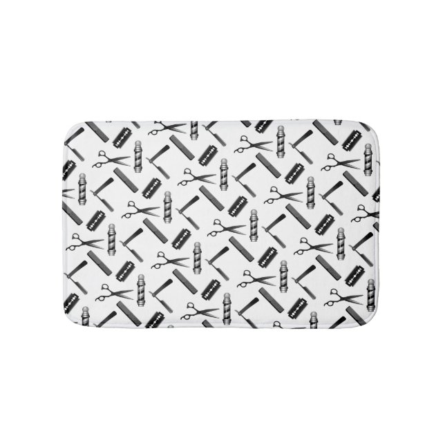 Tapis De Bain Motif de magasin Barber (Devant)