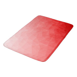 Tapis De Bain Motif de maille géométrique à dégradé rouge