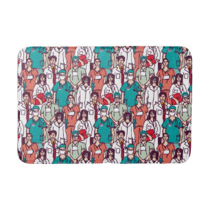 Tapis De Bain Motif de médecin et de chirurgien