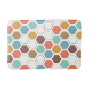 Tapis De Bain Motif de module de ruche d'abeille