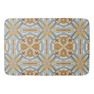 Tapis De Bain Motif de mosaïque géométrique Père Noël Fe