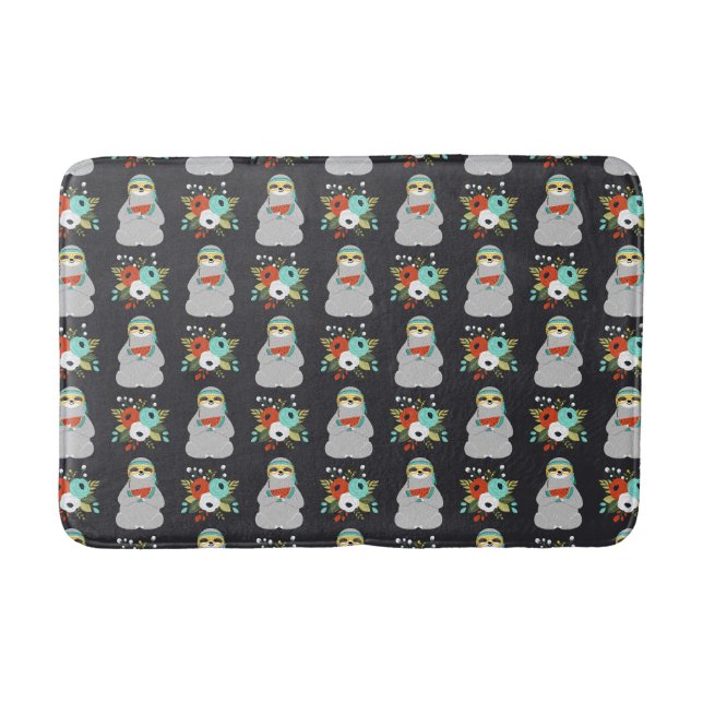 Tapis De Bain Motif de paresse de pastèque (Devant)