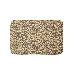 Tapis De Bain Motif de peau d'animal d'empreinte de léopard