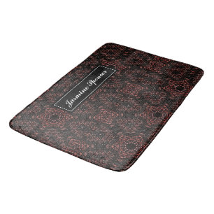 Tapis De Bain motif de peau de serpent unique Brown