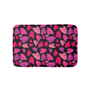 Tapis De Bain Motif de porc rose