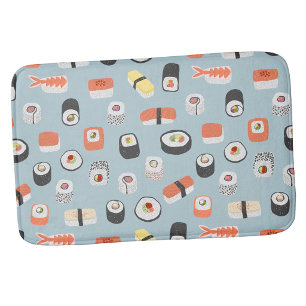 Tapis De Bain Motif de rouleau de maki nigiri de sushi