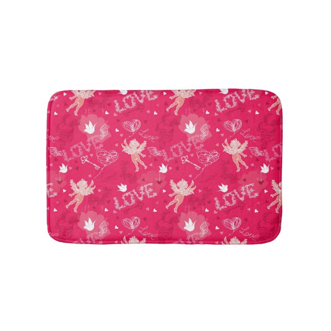 Tapis De Bain Motif de Saint-Valentin avec le cupidon (Devant)