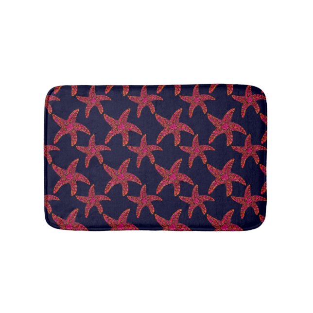 Tapis De Bain Motif de style poisson étoilé (Devant)