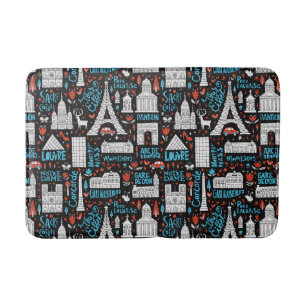 Tapis De Bain Motif de symboles de la France