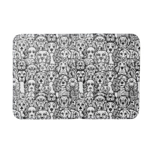 Tapis De Bain Motif de tête de chien