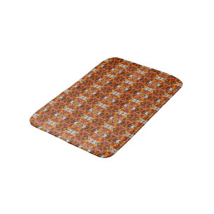 Tapis De Bain Motif de tresse de piment et d'ail