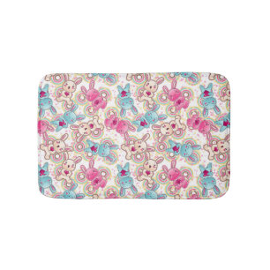 Tapis De Bain Motif d'enfant de Kawaii avec les griffonnages