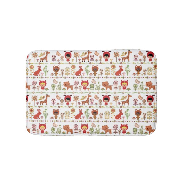 Tapis De Bain Motif d'enfant et d'animaux (Devant)