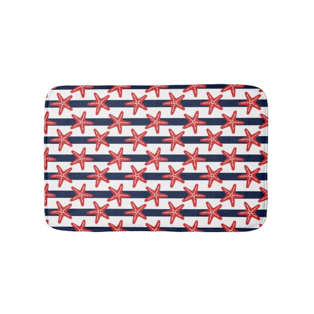 Tapis De Bain Motif Des Étoiles Et Des Stripes (Devant)