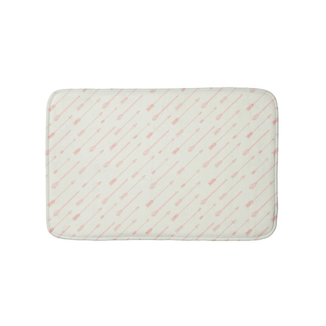 Tapis De Bain Motif des flèches encadrées de corail (Devant)
