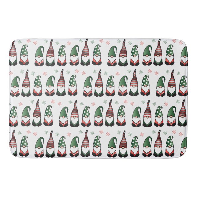 Tapis De Bain Motif des Gnomes de Noël (Devant)