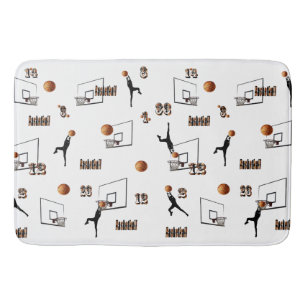 Tapis De Bain Motif des joueurs de basket-ball,