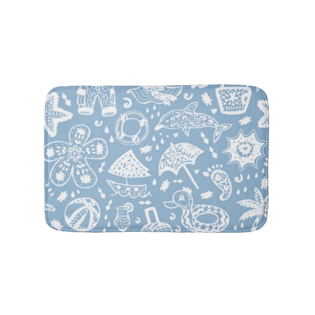 Tapis De Bain Motif d'été (Devant)