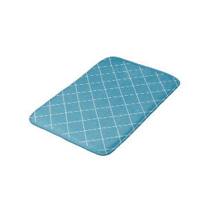 Tapis De Bain Motif diamant Aqua
