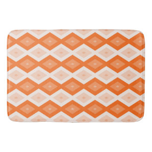 Tapis De Bain Motif diamant orange